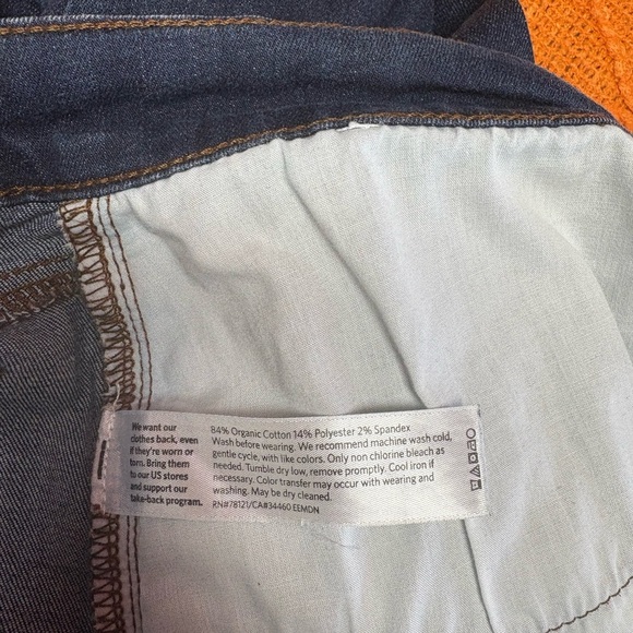 EILEEN FISHER Women's Dark Blue Skinny Jeans - Picture 4 of 7